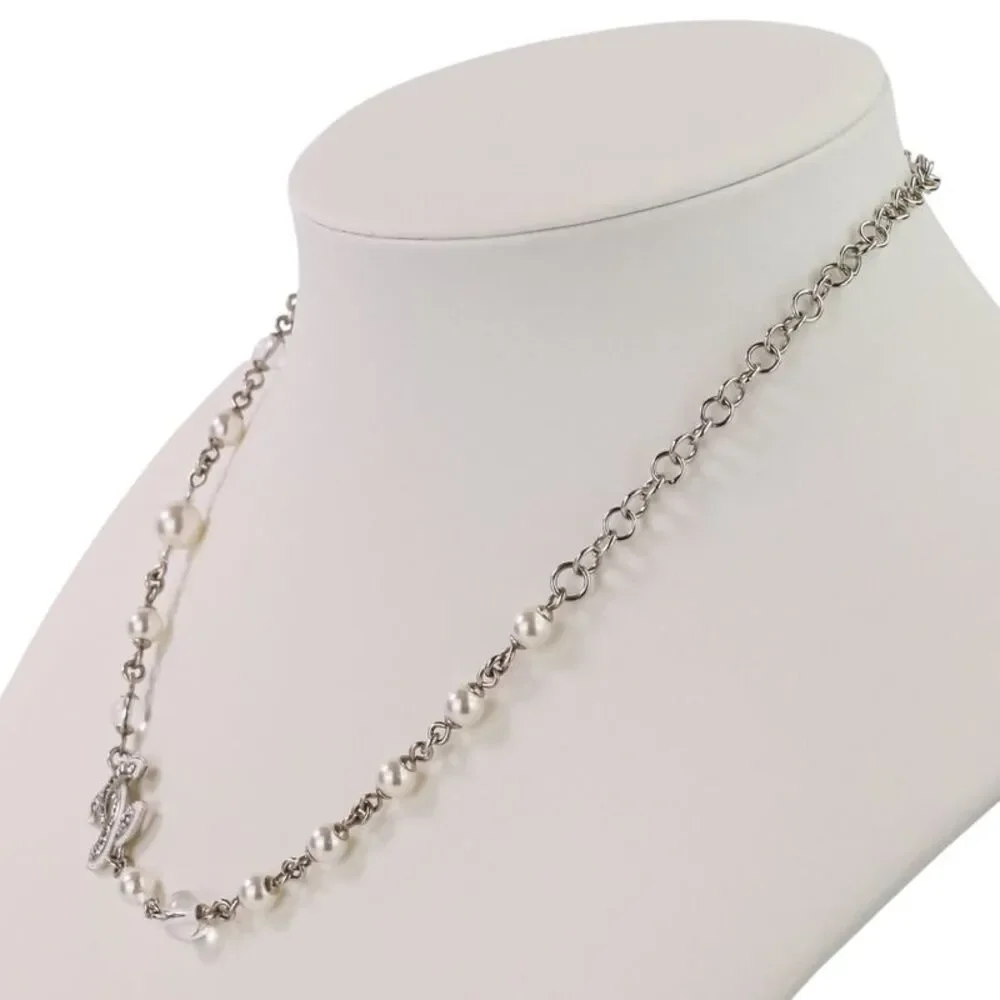 Chanel Coco Mark Pearl Necklace